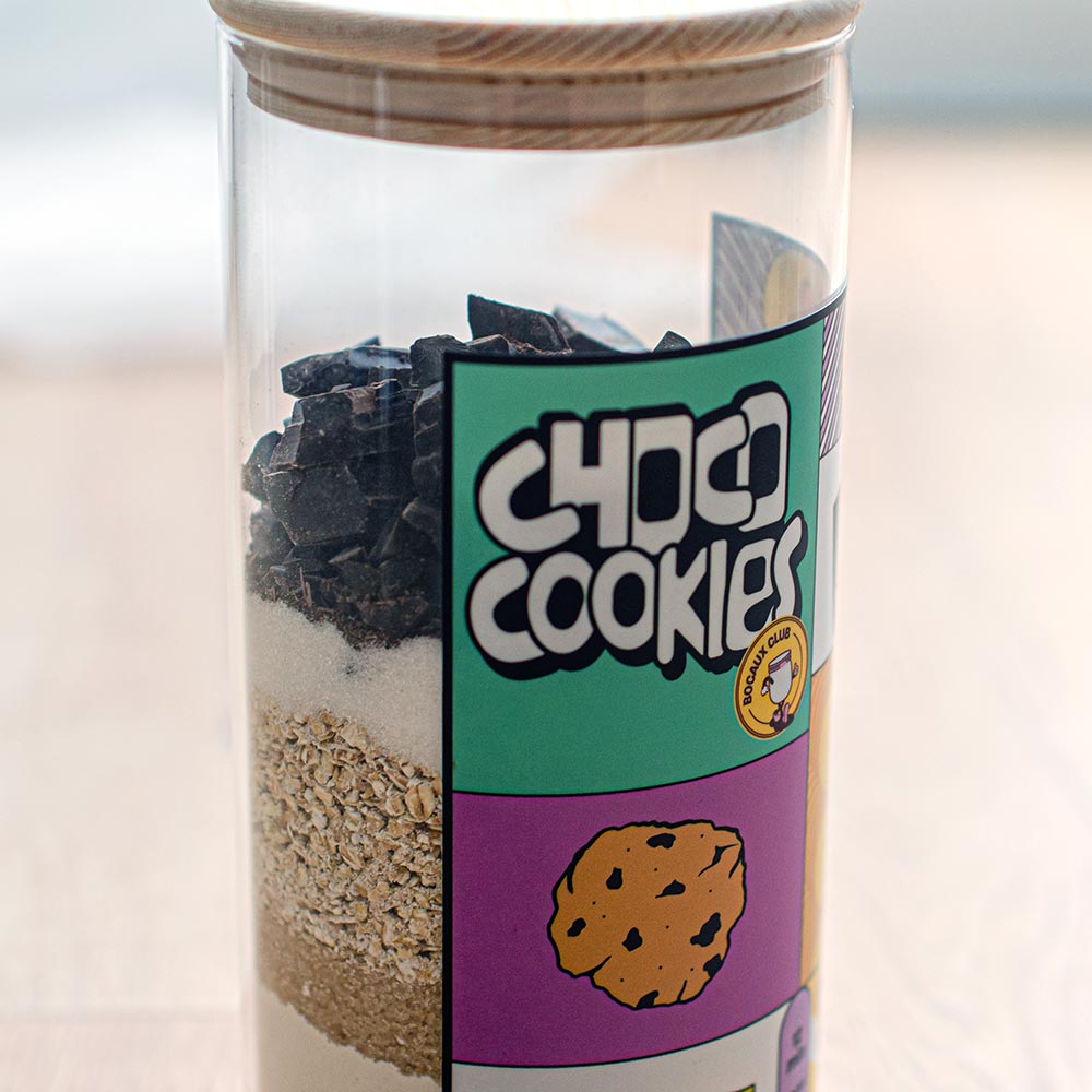Bocal du kit de choco-cookies